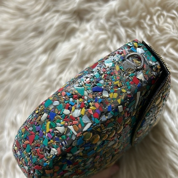 RAMLA Bel Air mosaic multicolor sunflower clutch shoulder evening bag new - Picture 9 of 9